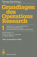 Cover: Grundlagen des Operations Research - Springer