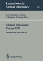 Cover: Medical Informatics Europe 1991 - Springer