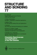 Cover: Chemistry, Spectroscopy and Applications of Sol-Gel Glasses - Springer