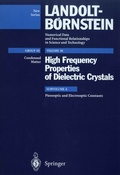 Cover: Piezooptic and Electrooptic Constants - Springer