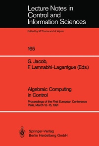 Enlarge image Cover: Algebraic Computing in Control - Springer