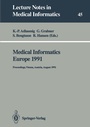 Cover: Medical Informatics Europe 1991 - Springer