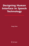 Cover: Designing Human Interface in Speech Technology - Springer