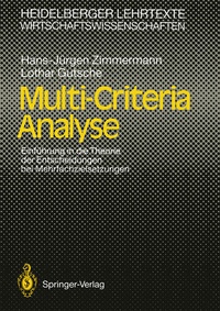 Enlarge image Cover: Multi-Criteria Analyse - Springer