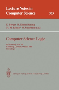 Enlarge image Cover: Computer Science Logic - Springer