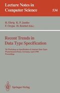 Cover: Recent Trends in Data Type Specification - Springer