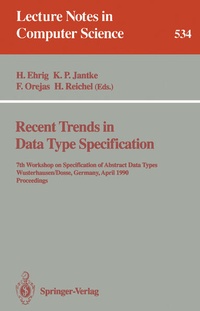 Enlarge image Cover: Recent Trends in Data Type Specification - Springer