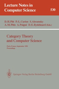 Enlarge image Cover: Category Theory and Computer Science - Springer