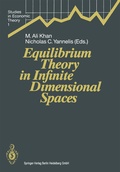 Cover: Equilibrium Theory in Infinite Dimensional Spaces - Springer