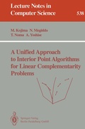 Cover: A Unified Approach to Interior Point Algorithms for Linear Complementarity Problems - Springer