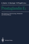 Cover: Prostaglandin E1 - Springer