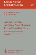 Cover: Applied Algebra, Algebraic Algorithms and Error-Correcting Codes - Springer