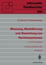 Cover: Messung, Modellierung und Bewertung von Rechensystemen - Springer