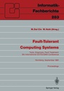 Cover: Fault-Tolerant Computing Systems - Springer