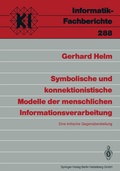 Cover: Symbolische und konnektionistische Modelle der menschlichen Informationsverarbeitung - Springer