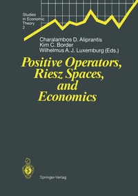Enlarge image Cover: Positive Operators, Riesz Spaces, and Economics - Springer