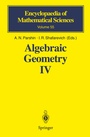 Cover: Algebraic Geometry IV - Springer
