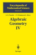Cover: Algebraic Geometry IV - Springer
