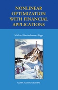 Cover: Nonlinear Optimization with Financial Applications - Springer