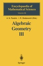 Cover: Algebraic Geometry III - Springer