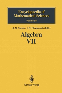 Abbildung von: Algebra VII - Springer