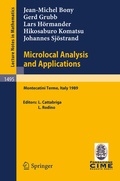 Cover: Microlocal Analysis and Applications - Springer
