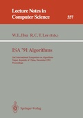Cover: ISA '91 Algorithms - Springer