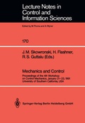 Cover: Mechanics and Control - Springer