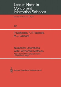 Abbildung von: Numerical Operations with Polynomial Matrices - Springer