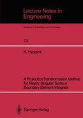 Cover: A Projection Transformation Method for Nearly Singular Surface Boundary Element Integrals - Springer