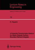 Cover: A Projection Transformation Method for Nearly Singular Surface Boundary Element Integrals - Springer