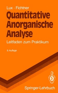 Abbildung von: Quantitative Anorganische Analyse - Springer