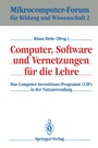 Cover: Computer, Software und Vernetzungen für die Lehre - Springer