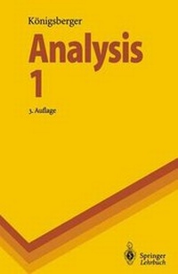 Abbildung von: Analysis 1 - Springer