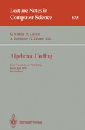 Cover: Algebraic Coding - Springer