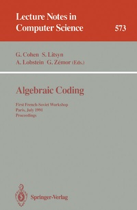 Abbildung von: Algebraic Coding - Springer