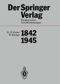 Cover: Der Springer-Verlag - Springer