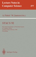 Cover: STACS 92 - Springer