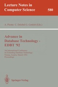 Cover: Advances in Database Technology - EDBT '92 - Springer