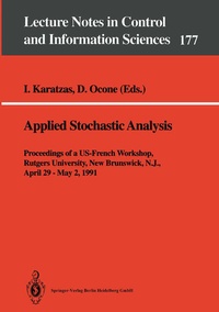 Enlarge image Cover: Applied Stochastic Analysis - Springer