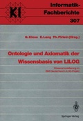 Cover: Ontologie und Axiomatik der Wissensbasis von LILOG - Springer