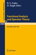 Cover: Functional Analysis and Operator Theory - Springer
