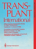Cover: Transplant International Official Journal of the European Society for Organ Transplantation - Springer