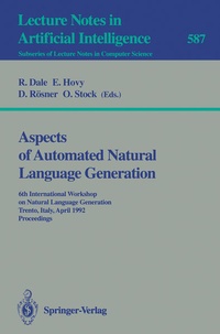 Enlarge image Cover: Aspects of Automated Natural Language Generation - Springer
