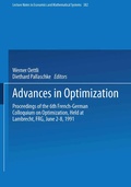 Cover: Advances in Optimization - Springer