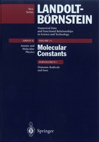 Abbildung von: Diatomic Radicals and Ions - Springer