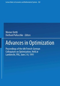 Abbildung von: Advances in Optimization - Springer