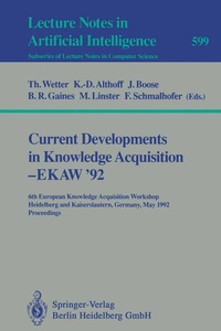 Enlarge image Cover: Current Developments in Knowledge Acquisition - EKAW'92 - Springer