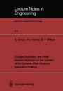 Cover: Coupled Boundary and Finite Element Methods for the Solution of the Dynamic Fluid-Structure Interaction Problem - Springer