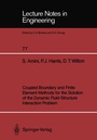 Cover: Coupled Boundary and Finite Element Methods for the Solution of the Dynamic Fluid-Structure Interaction Problem - Springer